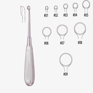Bruns Bone Curette Sharp, 17cm